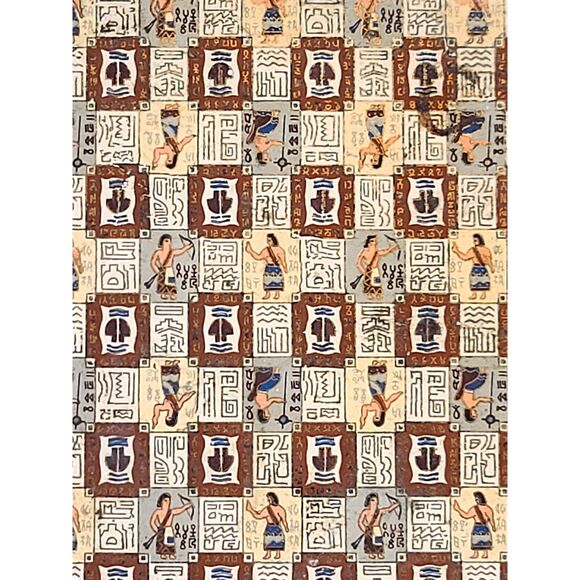 1960s Alfred E. Knobler Egyptian Hieroglyphic Pressed Paper Mache Serving Tray - Picture 2 of 9